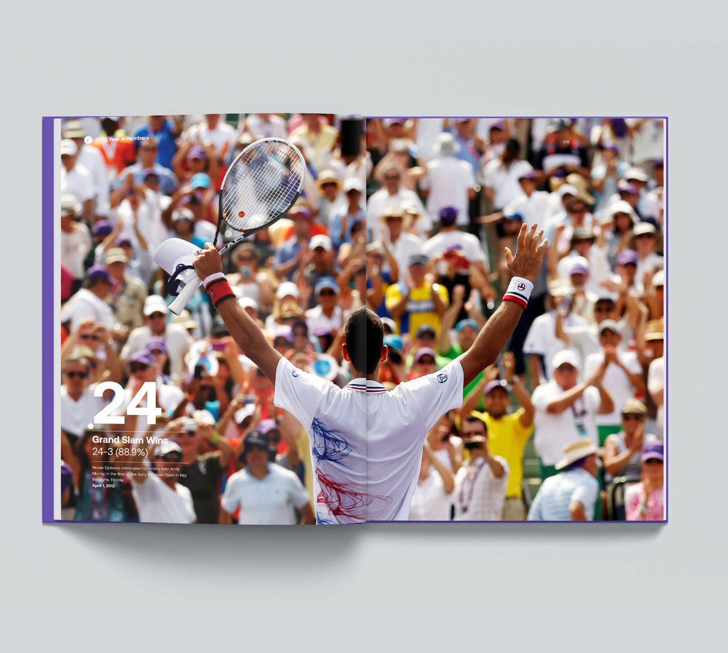 Novak Djokovic 2012 Season Single Book